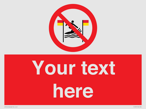 PL7401: Custom No surfing between the red and yellow flags