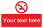 PL7401: Custom No surfing between the red and yellow flags