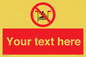 PL7401: Custom No surfing between the red and yellow flags