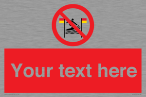 PL7401: Custom No surfing between the red and yellow flags