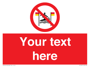 PL7401: Custom No surfing between the red and yellow flags