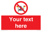 PL7401: Custom No surfing between the red and yellow flags