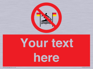 PL7401: Custom No surfing between the red and yellow flags