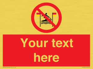PL7401: Custom No surfing between the red and yellow flags