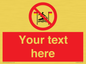 PL7401: Custom No surfing between the red and yellow flags