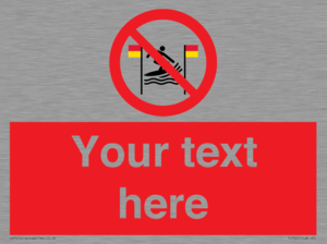 PL7401: Custom No surfing between the red and yellow flags