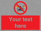 PL7401: Custom No surfing between the red and yellow flags