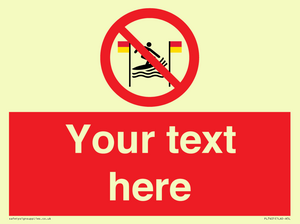 PL7401: Custom No surfing between the red and yellow flags