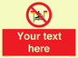 PL7401: Custom No surfing between the red and yellow flags