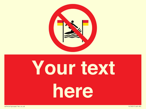 PL7401: Custom No surfing between the red and yellow flags