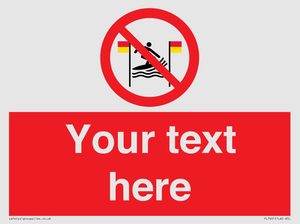 PL7401: Custom No surfing between the red and yellow flags
