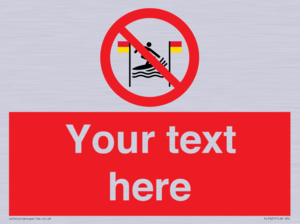 PL7401: Custom No surfing between the red and yellow flags