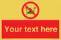 PL7401: Custom No surfing between the red and yellow flags