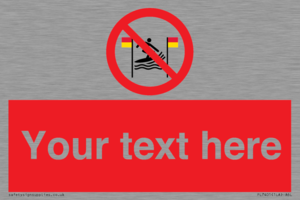 PL7401: Custom No surfing between the red and yellow flags