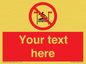 PL7401: Custom No surfing between the red and yellow flags