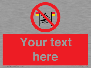 PL7401: Custom No surfing between the red and yellow flags
