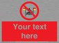 PL7401: Custom No surfing between the red and yellow flags