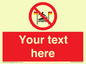 PL7401: Custom No surfing between the red and yellow flags