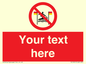 PL7401: Custom No surfing between the red and yellow flags