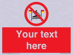 PL7401: Custom No surfing between the red and yellow flags