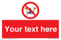 PL7401: Custom No surfing between the red and yellow flags