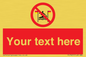 PL7401: Custom No surfing between the red and yellow flags