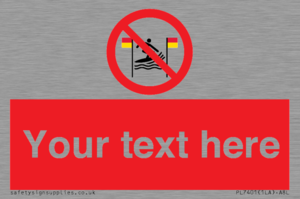 PL7401: Custom No surfing between the red and yellow flags