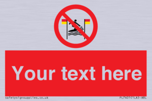 PL7401: Custom No surfing between the red and yellow flags