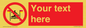 PL7401: Custom No surfing between the red and yellow flags