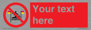 PL7401: Custom No surfing between the red and yellow flags