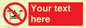 PL7401: Custom No surfing between the red and yellow flags