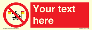 PL7401: Custom No surfing between the red and yellow flags