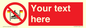 PL7401: Custom No surfing between the red and yellow flags
