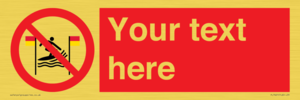 PL7401: Custom No surfing between the red and yellow flags