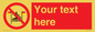 PL7401: Custom No surfing between the red and yellow flags
