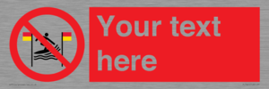 PL7401: Custom No surfing between the red and yellow flags