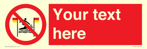 PL7401: Custom No surfing between the red and yellow flags