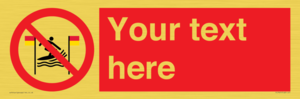 PL7401: Custom No surfing between the red and yellow flags