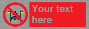 PL7401: Custom No surfing between the red and yellow flags