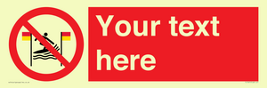 PL7401: Custom No surfing between the red and yellow flags