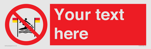 PL7401: Custom No surfing between the red and yellow flags