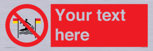 PL7401: Custom No surfing between the red and yellow flags