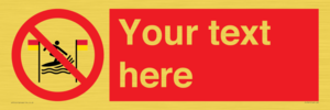 PL7401: Custom No surfing between the red and yellow flags