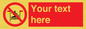 PL7401: Custom No surfing between the red and yellow flags