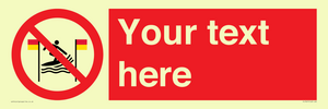 PL7401: Custom No surfing between the red and yellow flags