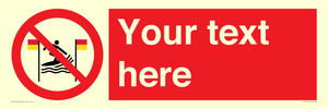PL7401: Custom No surfing between the red and yellow flags