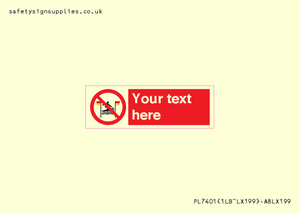 PL7401: Custom No surfing between the red and yellow flags