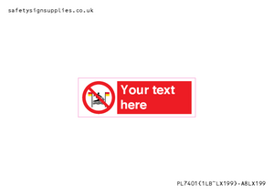 PL7401: Custom No surfing between the red and yellow flags