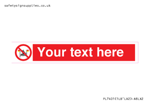 PL7401: Custom No surfing between the red and yellow flags
