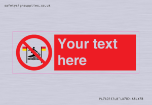 PL7401: Custom No surfing between the red and yellow flags